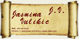 Jasmina Vulikić vizit kartica